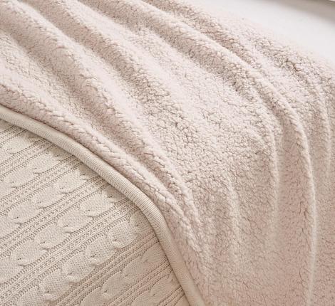 Плед "Sofi De Marko" Вязка (бежевый), 220х240