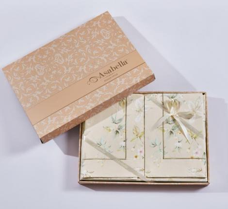 Постельное белье "Asabella" 2254-7 Мако-Сатин, Семейный