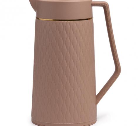 Термос "AGNESS" 734-102-1, 1000 мл (кофейный)