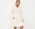 Халат вафельный с капюшоном "Sofi de Marko" Селеста (крем), L