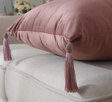 Наволочка декоративная "Sofi de Marko" Кэтрин (пепел роза) Велюр, 45х45