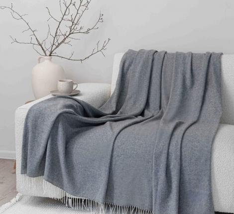 Плед шерстяной "БЕРИНГ" 170х200, серый 