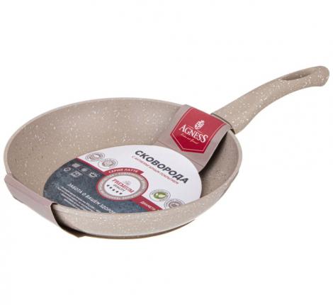 Сковорода AGNESS "LATTE", диаметр 22 см
