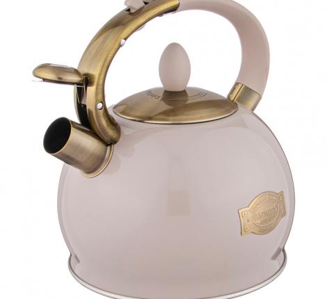 Чайник со свистком "ТЮДОР", 3,0 л (дымчато-серый)
