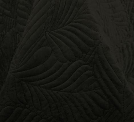 Покрывало из вареного бархата "KARTEKS" 04, 240х260 (50х70-2 шт), антрацит