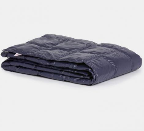 Дорожный плед пуховый "TRAVEL PLAID GRASS INK", 140х200