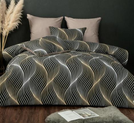 Постельное белье с одеялом "Kazanov.A." Байрон (трюфель) Велюр/Egypt Cotton, Евро