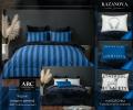 Постельное белье с одеялом "Kazanov.A." Чарли (индиго деним) Велюр/Egypt Cotton, 1,5 спальный
