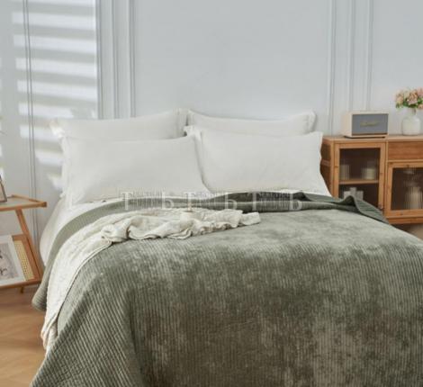 Покрывало велюровое "ROMANCE" JOY JH-01 Green, 220х240