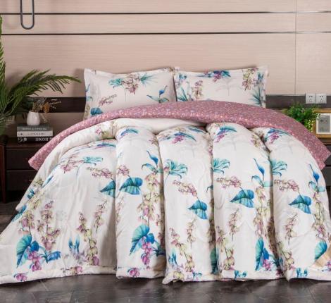 Постельное белье с одеялом "Kazanov.A." Селина (карамель роза антика), Семейный