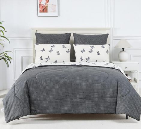 Постельное белье с одеялом "Sofi de Marko" Ришелье №41 Сатин, 1,5 спальный