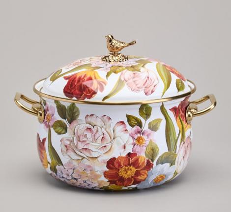 Кастрюля эмалированная с крышкой AGNESS "ФЛАНДРИЯ", 2,8 л