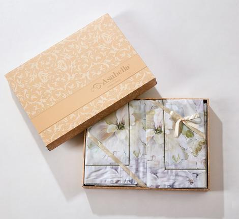 Постельное белье "Asabella" 2256-6 Мако-Сатин, Евро