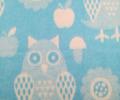 Одеяло байковое Cова голубая, 100x140
