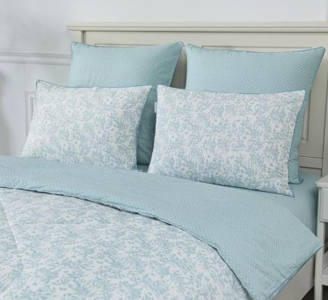 Постельное белье с одеялом "Sofi de Marko" Ришелье №61 Сатин, 1,5 спальный