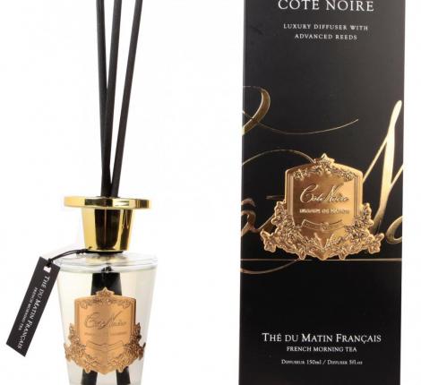 Диффузор "COTE NOIRE" THE DU MATIN золотой декор, 150 мл