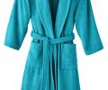Халат махровый "Blanc des Vosges" UNI CELADON (бирюзовый), XL