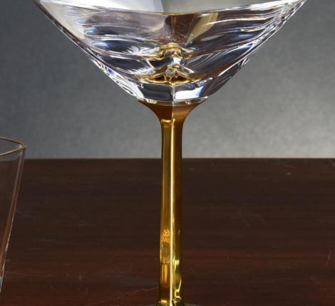 Набор фужеров-креманок для шампанского 6 штук "PIPER CHAMPAGNE" хрусталь, высота 17 см