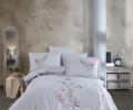 Постельное бельё "DANTELA VITA" поплин с вышивкой STELLA, Евро