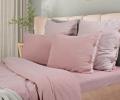 Постельное бельё Sharmes "Rustic melange" Семейный, розовый