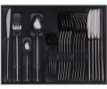 Набор столовых приборов "HERDMAR" STICK BLACK 26 на 6 персон, 24 предмета