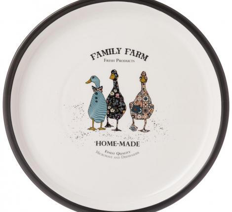 Тарелка обеденная "FAMILY FARM" 263-1253, диаметр 26 см