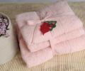 Shalla полотенца Somon (св. розовый) набор 3шт, 40x70+50x90+70x140