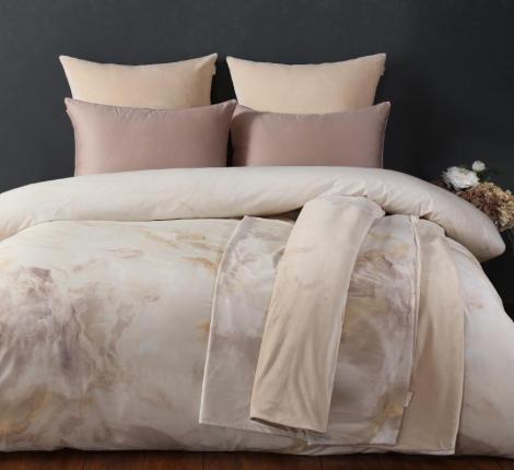Постельное белье "Kazanov.A." Аликанте (айвори капучино) Велюр/Egypt Cotton, Евро