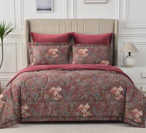 Постельное белье с одеялом "Sofi de Marko" Ренато №8 Велюр/Сатин, 1,5 спальный