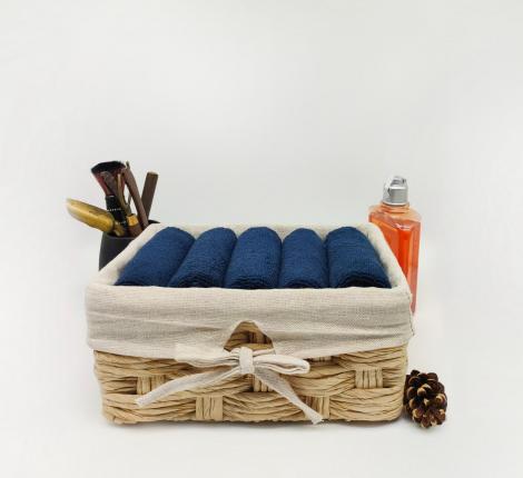 Набор махровых салфеток "Sofi de Marko" Дэйзи 30х50-5шт., темно-синий