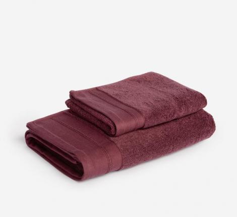 Комплект махровых полотенец "WINE BALANCE GRASS", 40х70+70х140