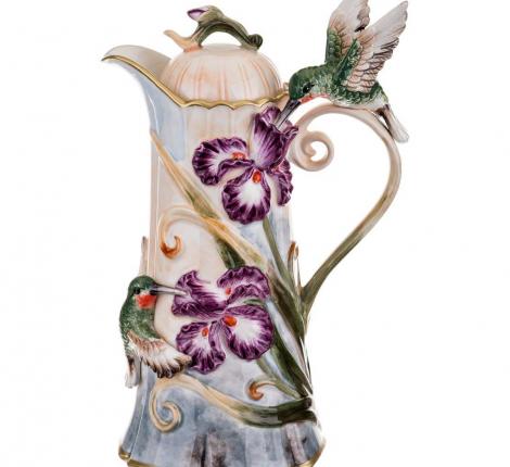 Кувшин с крышкой "ИРИСЫ", 1000 мл