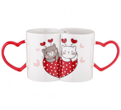 Набор кружек 2 шт. " СЧАСТЛИВЫ ВМЕСТЕ", 260 мл