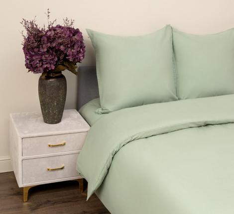 Постельное белье "Siberia" Сэнди (нефритовая) Ранфорс, 1,5 спальный (70х70)