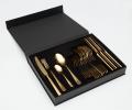 Набор столовых приборов "DUNA" gold 23-24 на 6 персон, 24 предмета