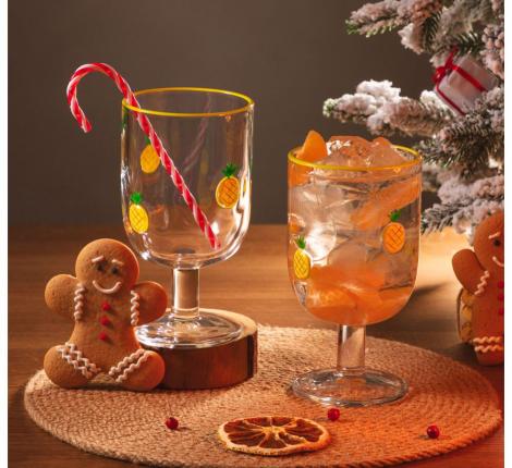 Набор бокалов для вина 2 штуки "FRUITY PINEAPPLE", 350 мл