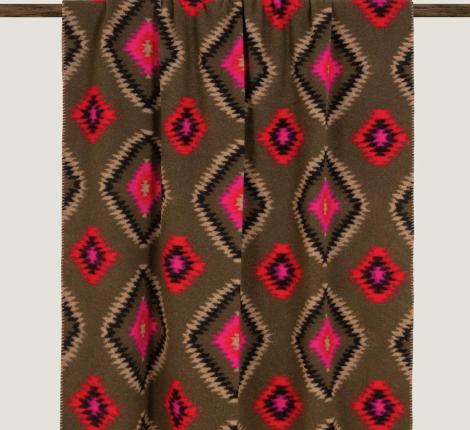 Плед шерстяной Frati "MARY NATIVE" GREEN, 150x200 