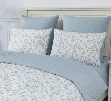 Постельное белье с одеялом "Sofi de Marko" Ришелье №56 Сатин, 1,5 спальный