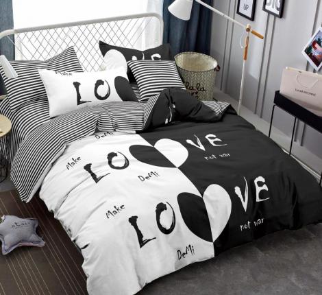 Постельное белье "Tango" Dream Fly DF03-549 Микросатин, Евро