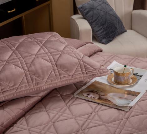 Покрывало велюровое "Kazanov.A." Dori (пыльная орхидея), 240х260