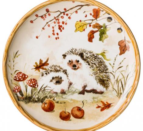 Тарелка закусочная "FOREST TALE" АКВАРЕЛЬ ПРИРОДЫ 585-132, диаметр 21,5 см