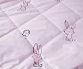 Постельное белье с одеялом детское "Sofi de Marko" Зайчонок (розовый) Сатин, 1,5 спальный