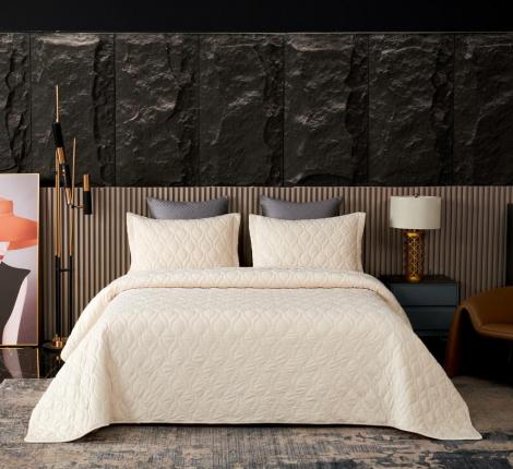 Покрывало "Sofi de Marko" Нобилис (кремовый) Велюр, 240х260