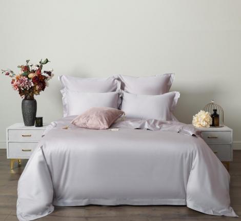 Постельное белье "Sofi de Marko" Моно (светло-серый) Сатин ДеЛюкс, Евро 