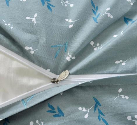 Постельное белье "Sofi de Marko" Монпелье (зеленый) Сатин, Евро