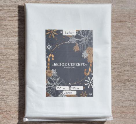 Скатерть овальная LEFARD "ФЕЕРИЯ. СЕРЕБРО" 140х180, белый
