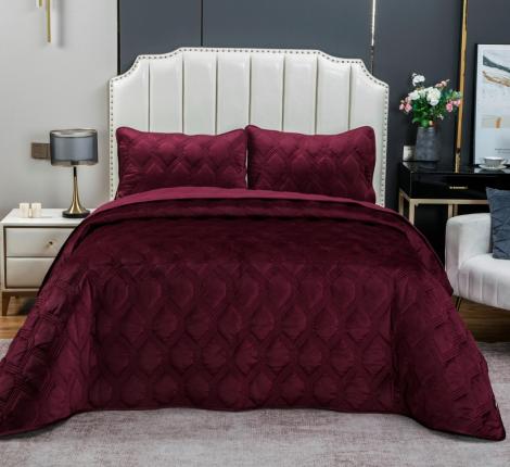 Покрывало велюровое "Kazanov.A." Kendall (сангрия), 240х260