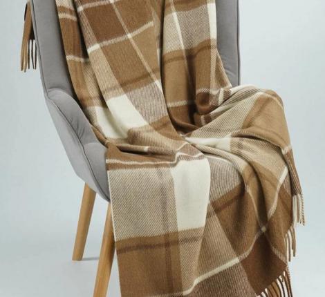 Плед INCALPACA (55% шерсть альпака, 45% шерсть мериноса) PP-22, 150x200