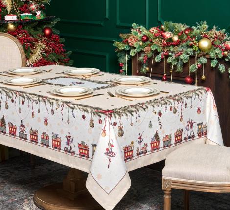 Скатерть LEFARD "ЩЕЛКУНЧИК" 160х220 см, бежевый