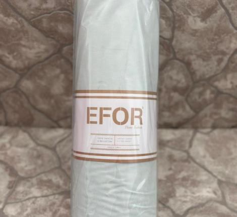 Простыня на резинке EFOR "MINT (бирюзовый)" Ранфорс, 100х200 с наволочкой 50х70